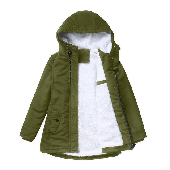 AMINA™ - Abrigo de invierno aislado con capucha y forro acolchado para un máximo confort térmico