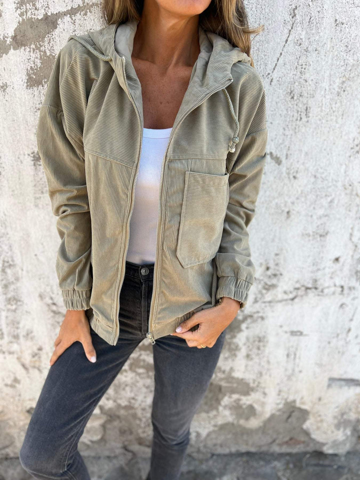 Concetta - Abrigo casual con capucha y cierre