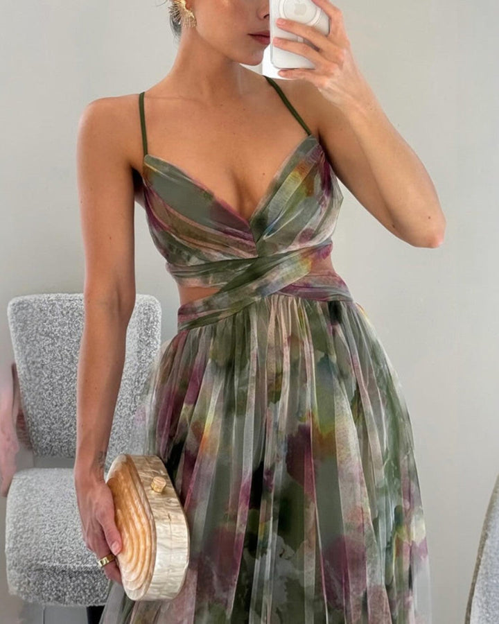 Gisela - Zauberhaftes Maxikleid mit Blumenprint