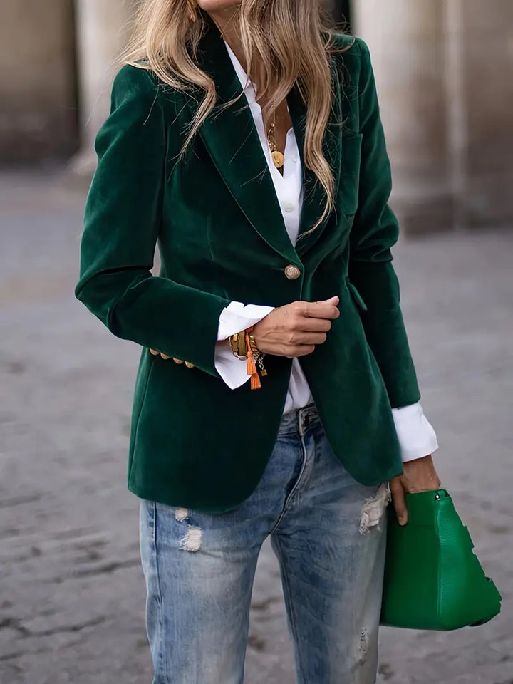 Julissa™ – Blazer elegante de terciopelo