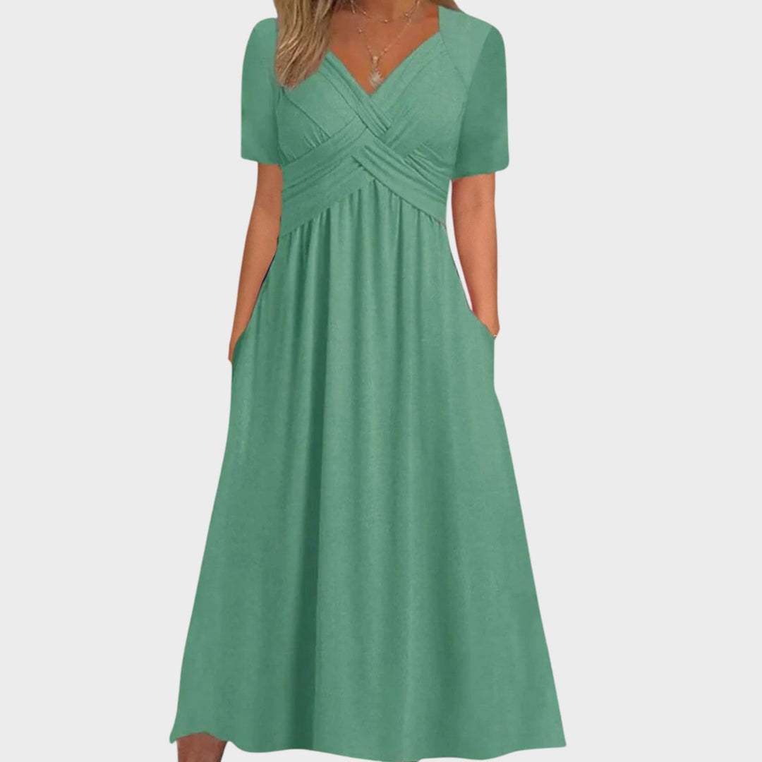 Teresa - Vestido cómodo con escote en V