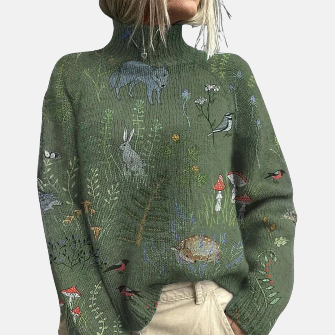Aimelie™ | Jersey de Cuello Alto Elegante