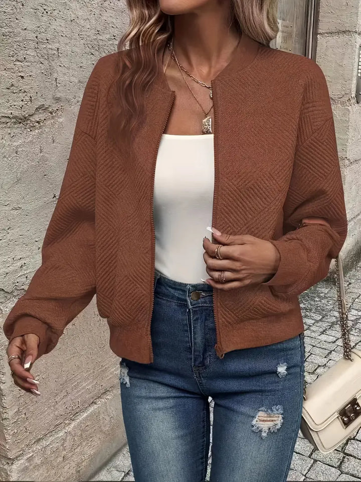 Wilma™ - Abrigo casual con cierre