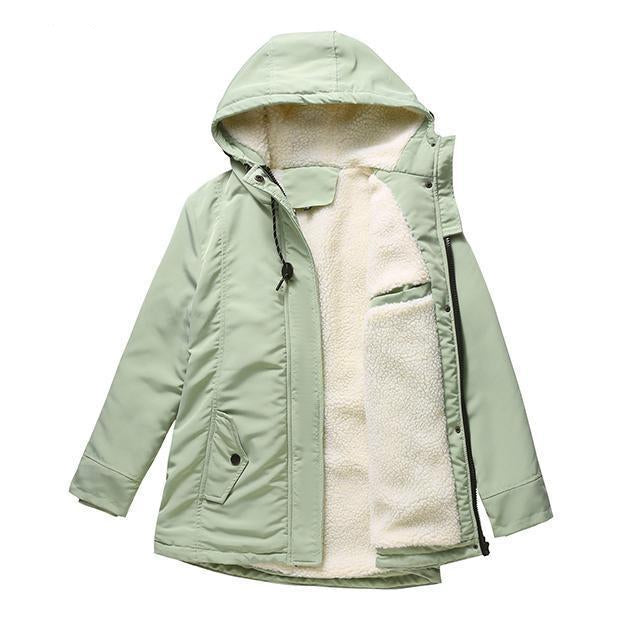 AMINA™ - Abrigo de invierno aislado con capucha y forro acolchado para un máximo confort térmico