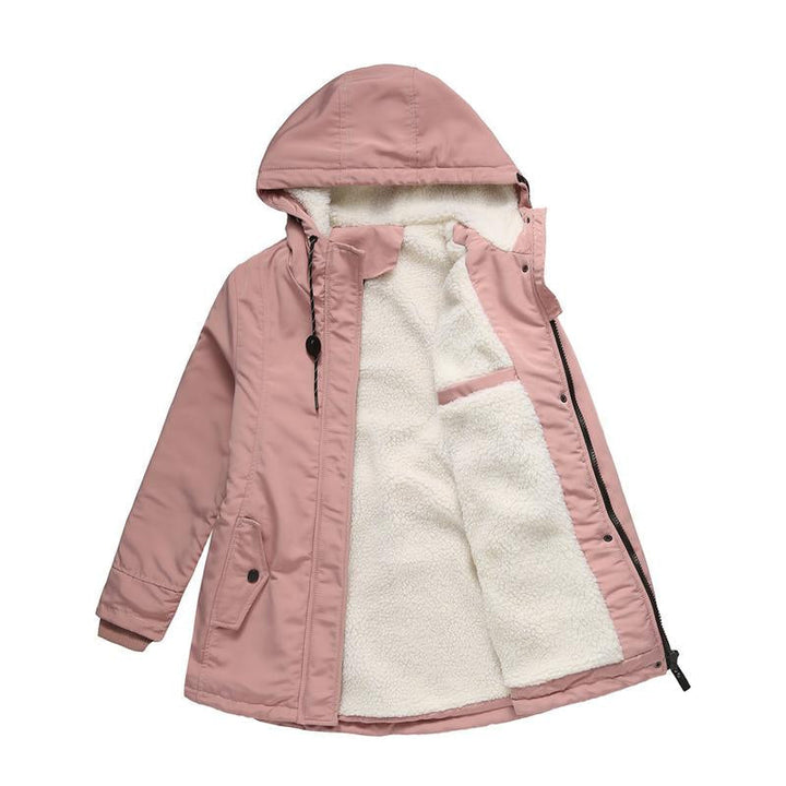 AMINA™ - Abrigo de invierno aislado con capucha y forro acolchado para un máximo confort térmico