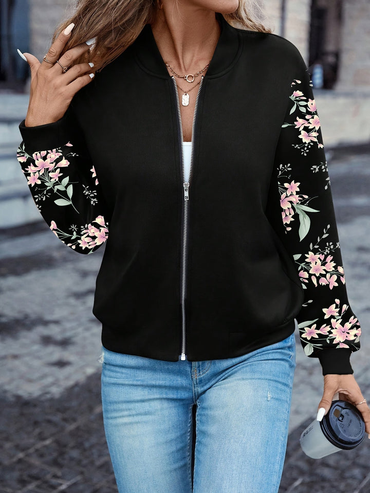 Thea™ - Abrigo con estampado floral moderno