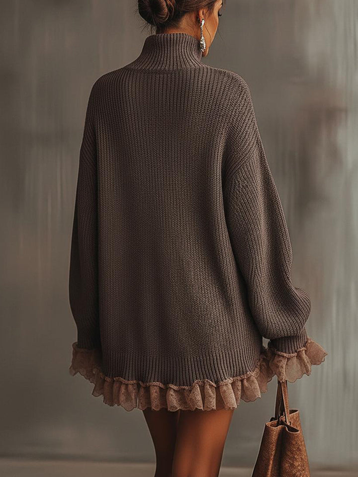 Belén | Vestido de punto con volantes — suave, cálido y romántico.
