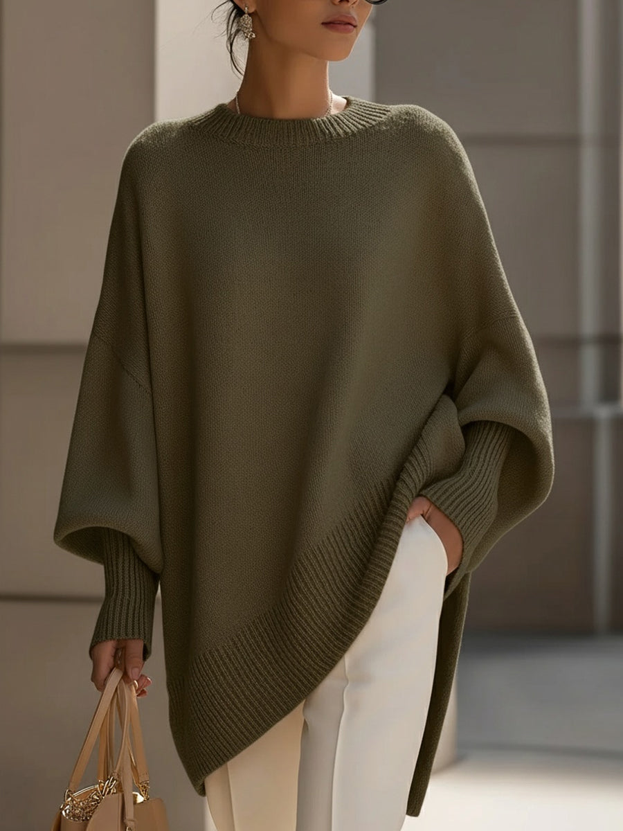 Elena - Poncho oversize de elegancia natural