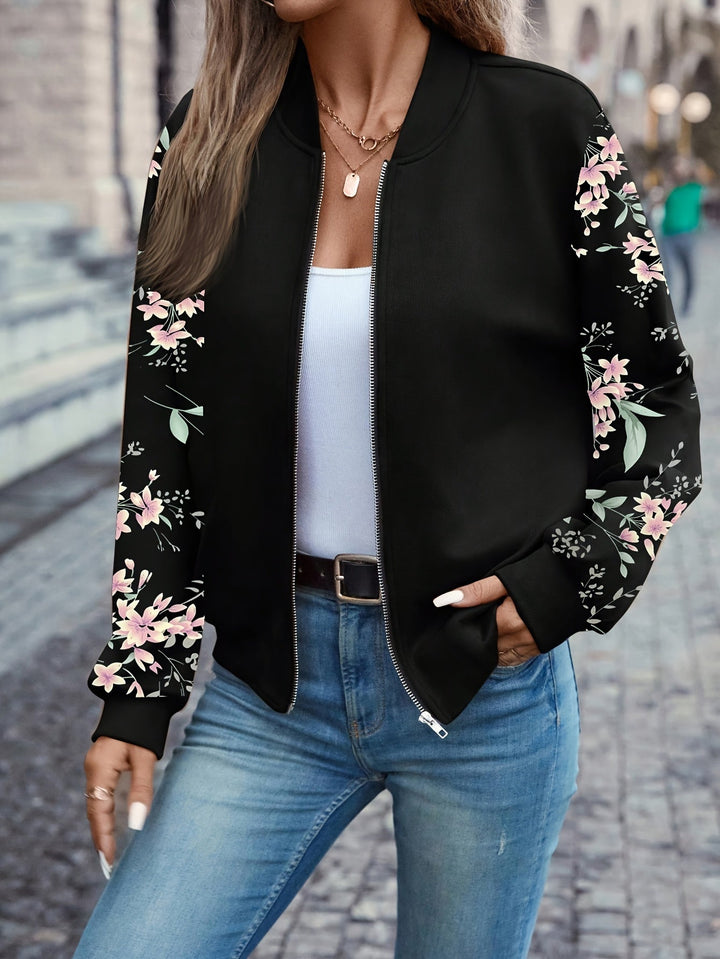 Thea™ - Abrigo con estampado floral moderno