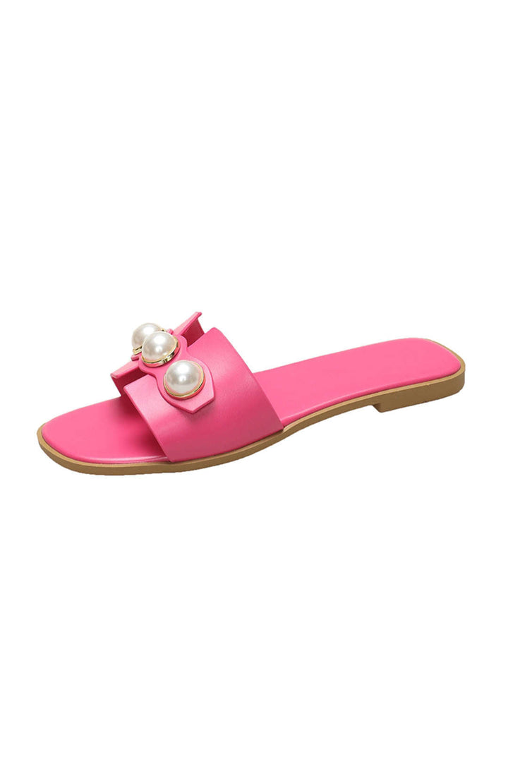 Zapatillas Planas de Perlas