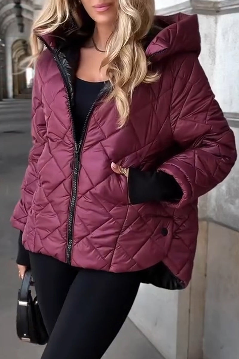 Karin™ - Abrigo elegante con capucha para señora