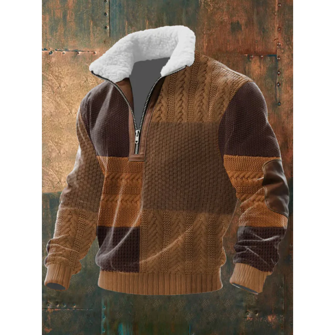 Cristian™ | Suéter de forro polar con cremallera y cuello alto