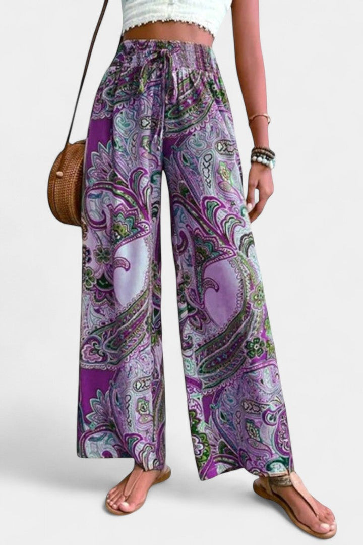 Vitoria Pantalones de Verano de Pierna Ancha