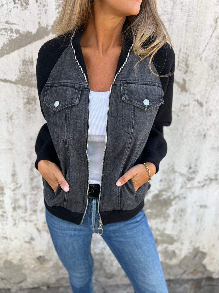 Madison™ – Chaqueta de algodón casual con cierre