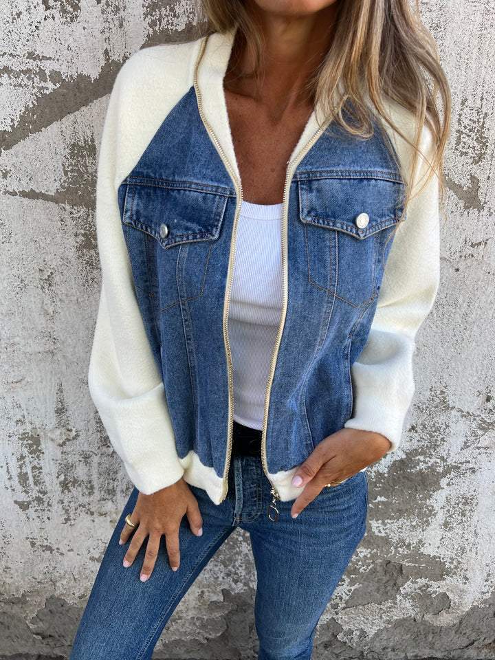 Madison™ – Chaqueta de algodón casual con cierre