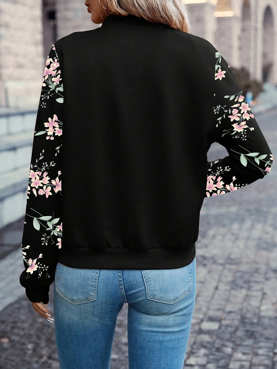 Thea™ - Abrigo con estampado floral moderno