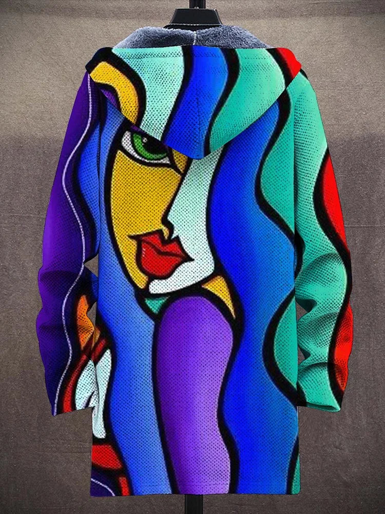 Adriana | Chaqueta unisex con capucha inspirada en arte de lujo