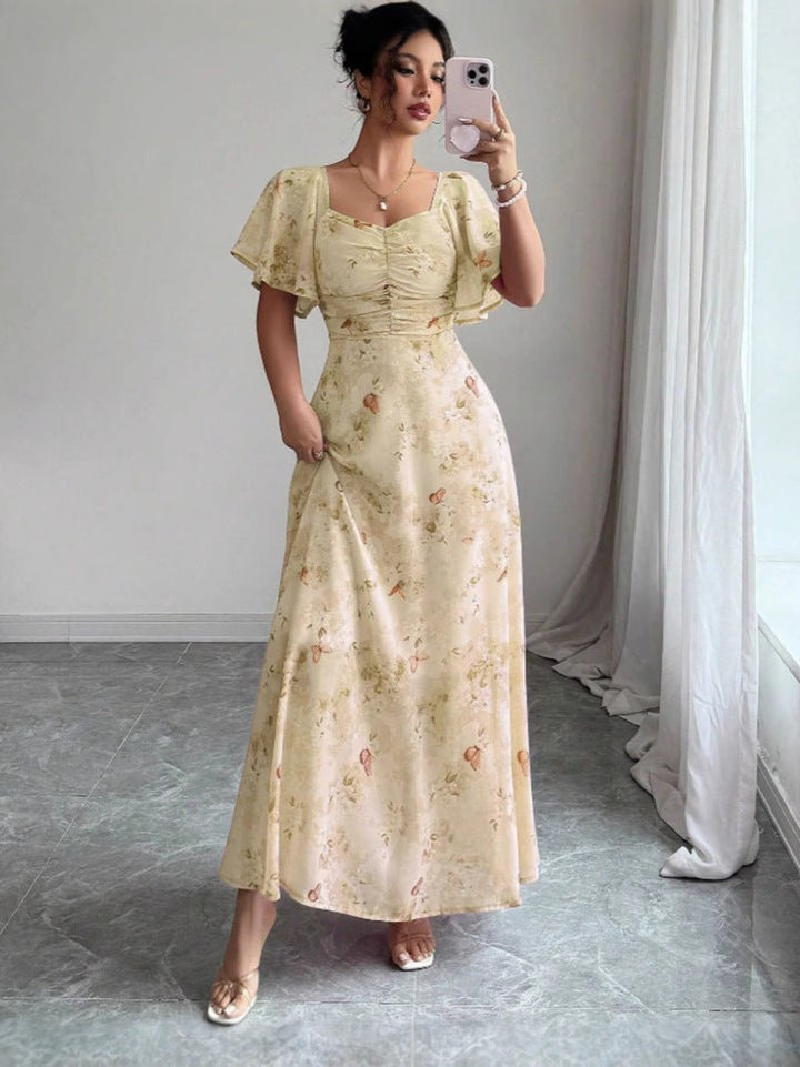 Vestido Maxi Floral de Verano Elegante