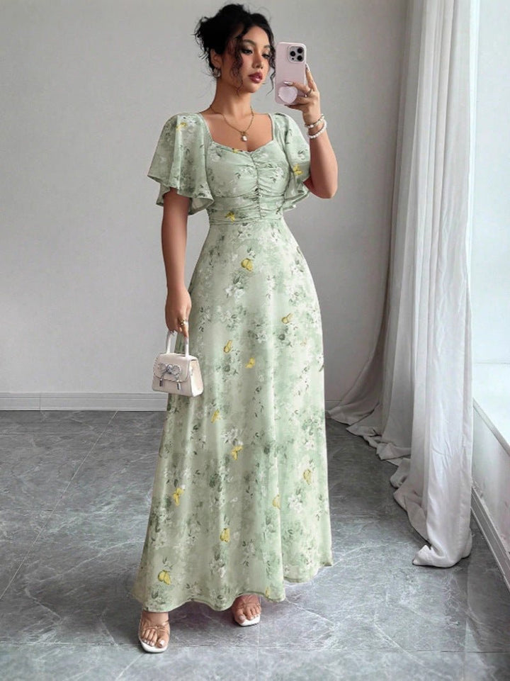 Vestido Maxi Floral de Verano Elegante