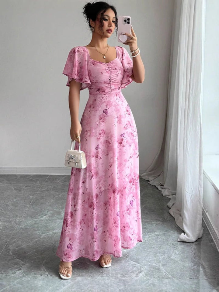 Vestido Maxi Floral de Verano Elegante