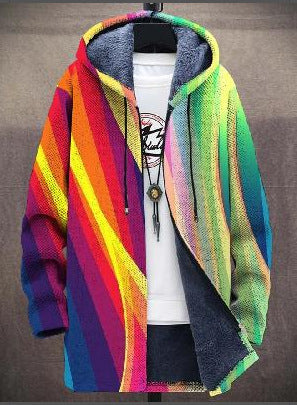 Beatriz | Chaqueta unisex con capucha inspirada en arte de lujo