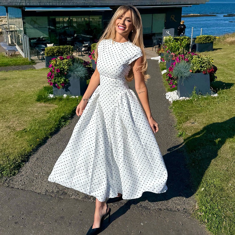 Vestido Maxi de Lunares de Verano Elegante