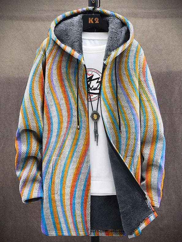 Carla | Chaqueta unisex con capucha inspirada en arte de lujo