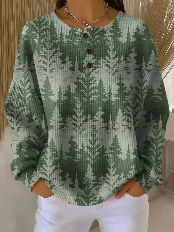 Inga - Sudadera clásica con motivo de árbol