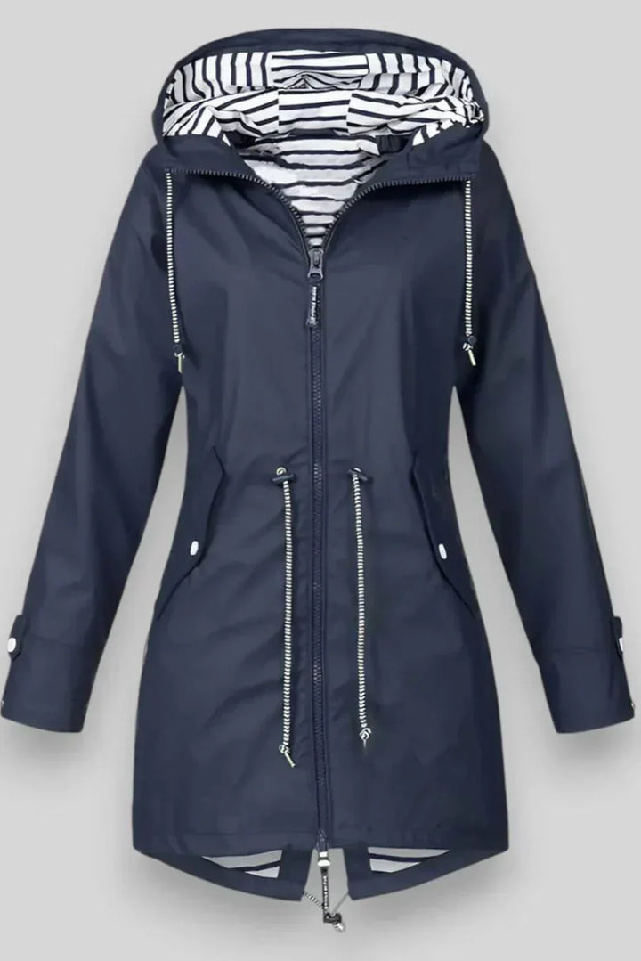 Chaqueta de Lluvia Impermeable Aria Estilosa para Uso Diario
