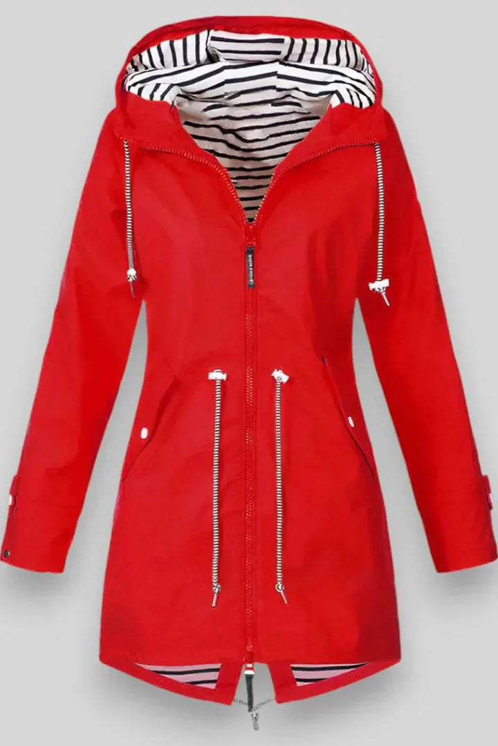 Chaqueta de Lluvia Impermeable Aria Estilosa para Uso Diario