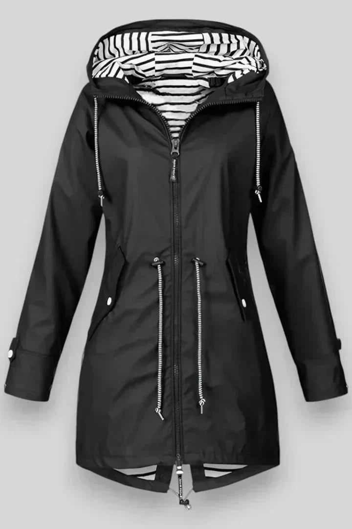 Chaqueta de Lluvia Impermeable Aria Estilosa para Uso Diario