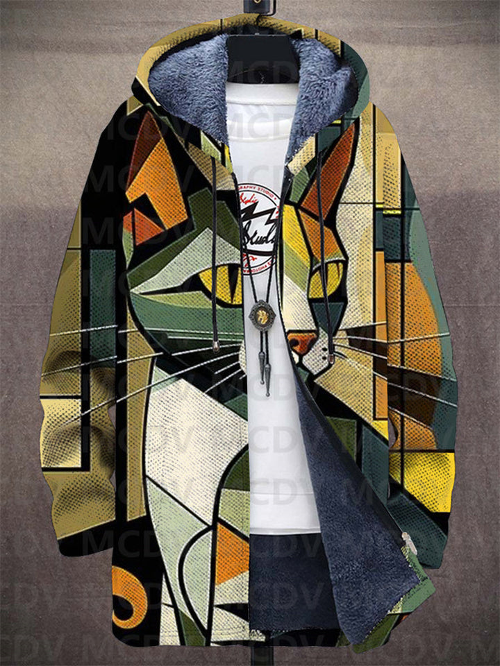 Lucas | Chaqueta unisex con capucha inspirada en arte de lujo