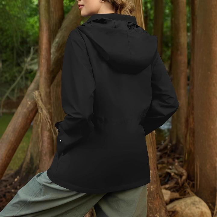 Abrigo impermeable para señora, con capucha ajustable