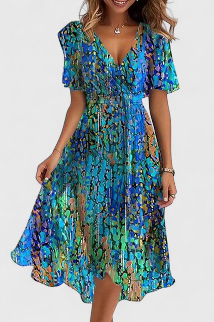 Carene Vestido Midi con Escote en V