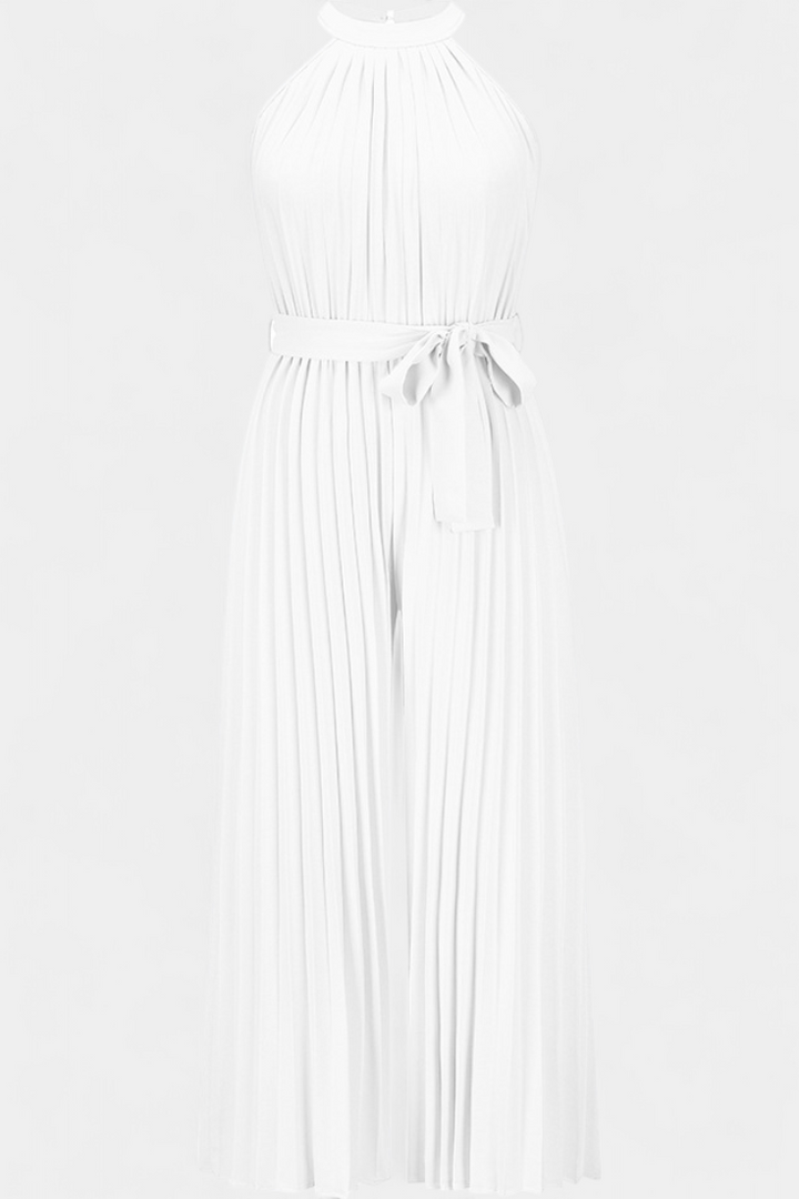 Patrizia Mono Palazzo Plisado con Cuello Halter