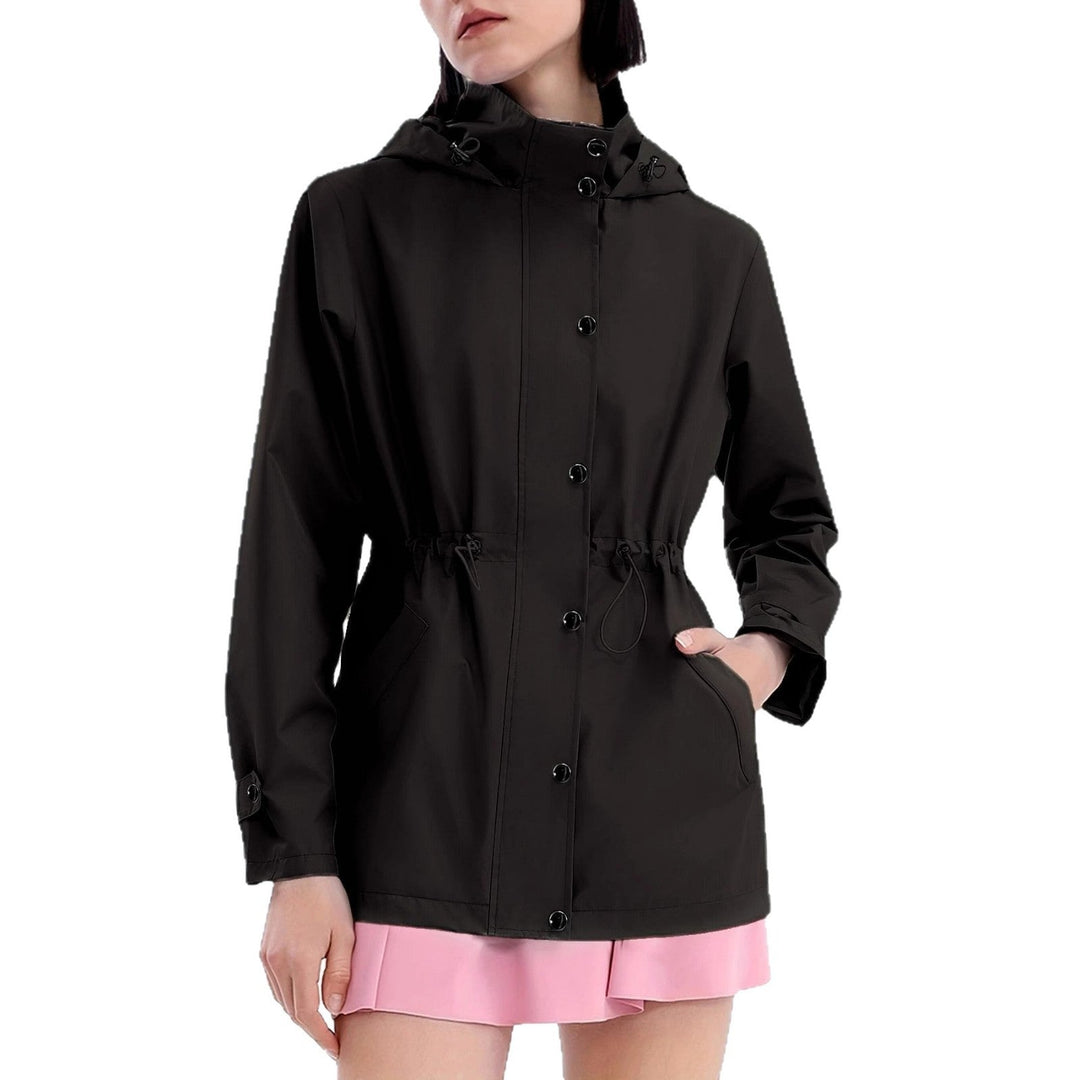 Abrigo impermeable para señora, con capucha ajustable