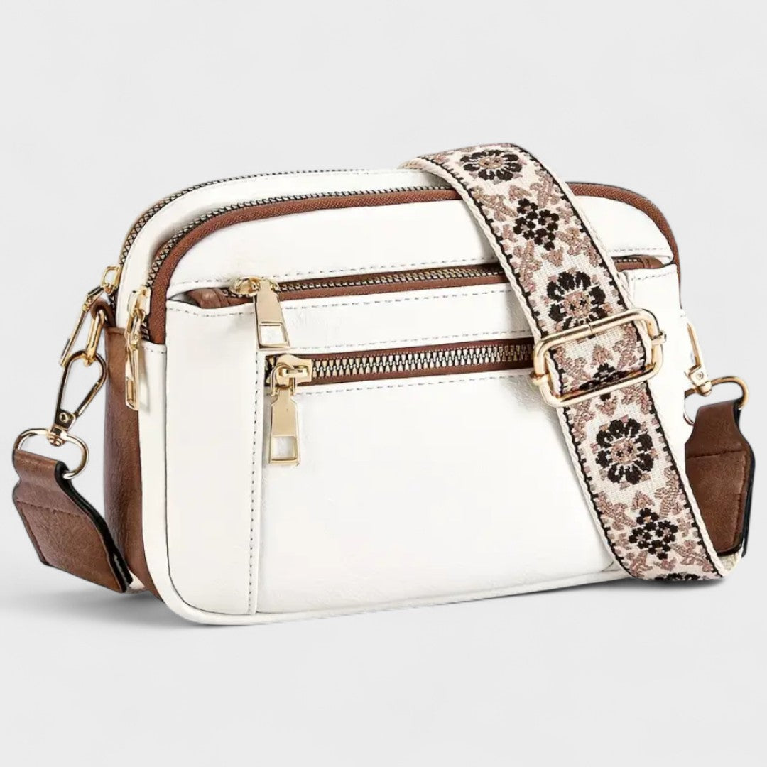 Olivia - Bolso bandolera con correa estampada
