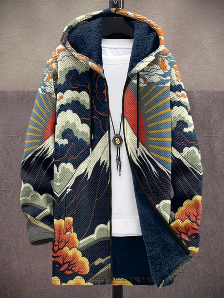 Keyla | Chaqueta unisex con capucha inspirada en arte de lujo