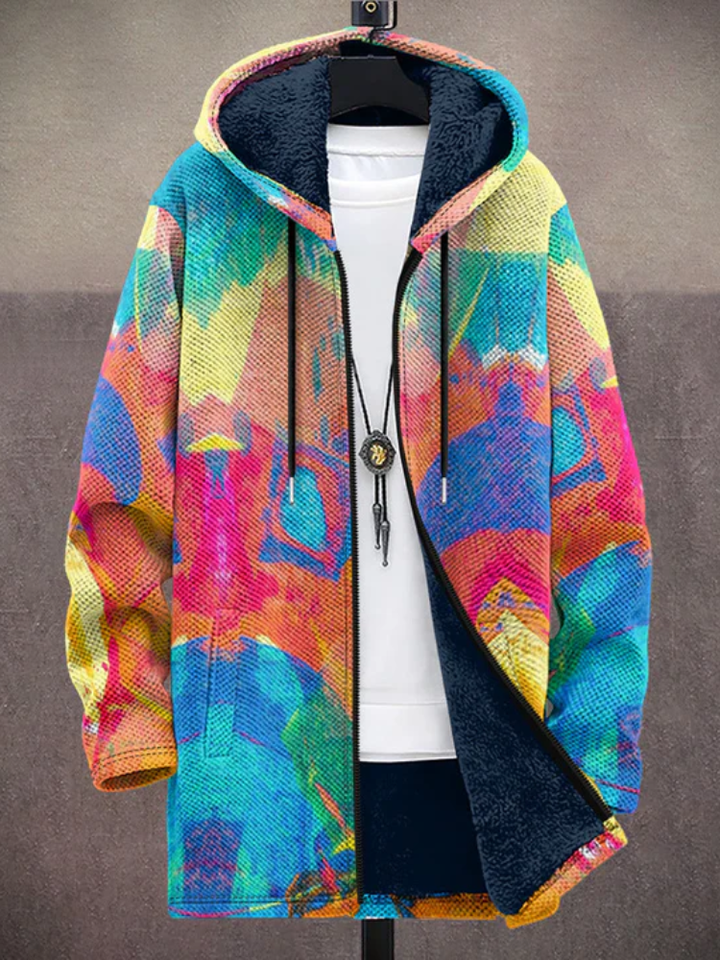 Triana | Chaqueta unisex con capucha inspirada en arte de lujo