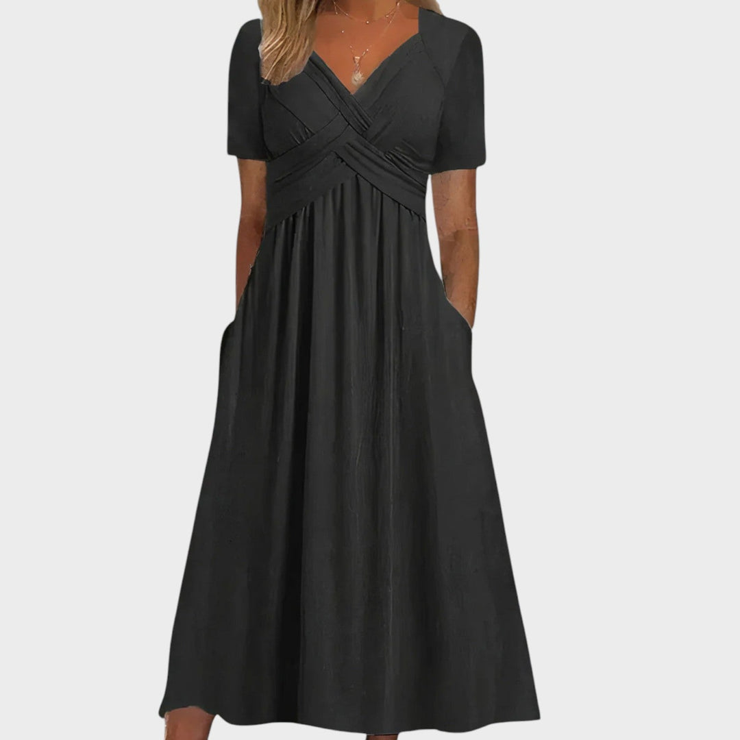 Teresa - Vestido cómodo con escote en V