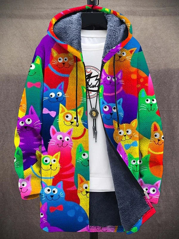 Tania | Chaqueta unisex con capucha inspirada en arte de lujo