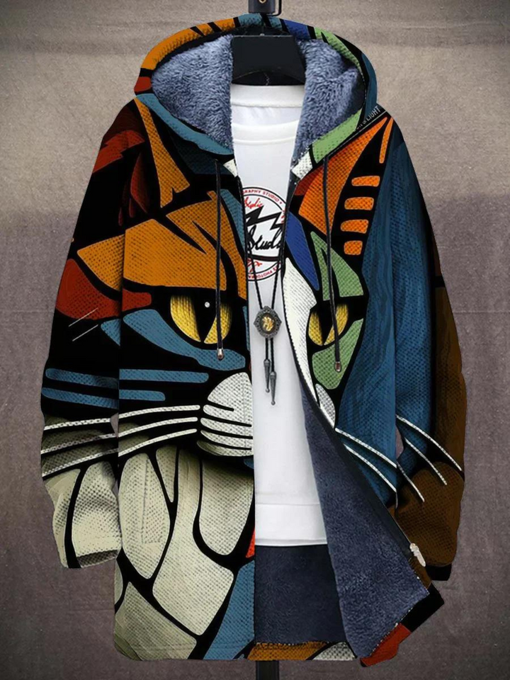 Antonia - Abrigo con estampado artístico