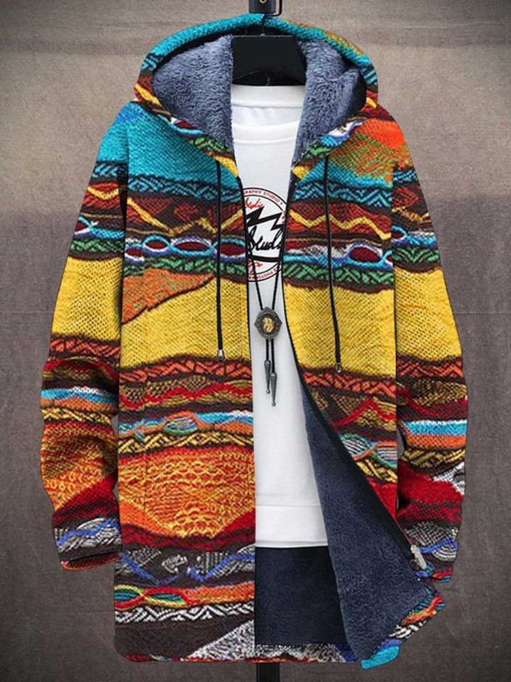 Antonia - Abrigo con estampado artístico
