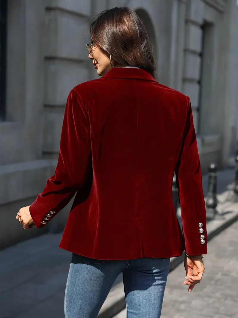 Julissa™ – Blazer elegante de terciopelo