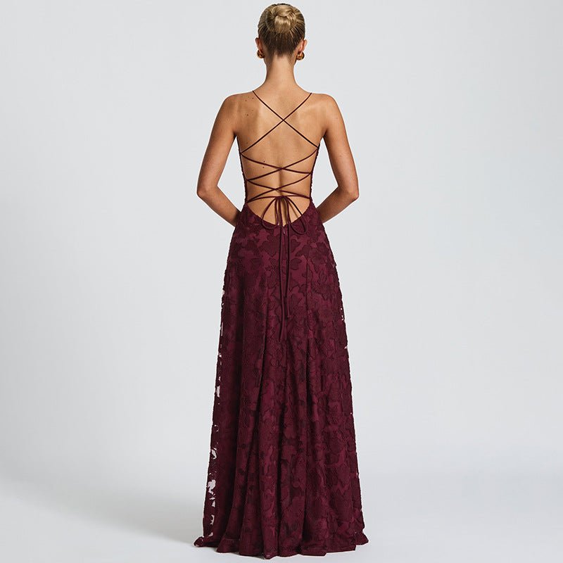 Vestido de Noche con Estampado Floral Elegante