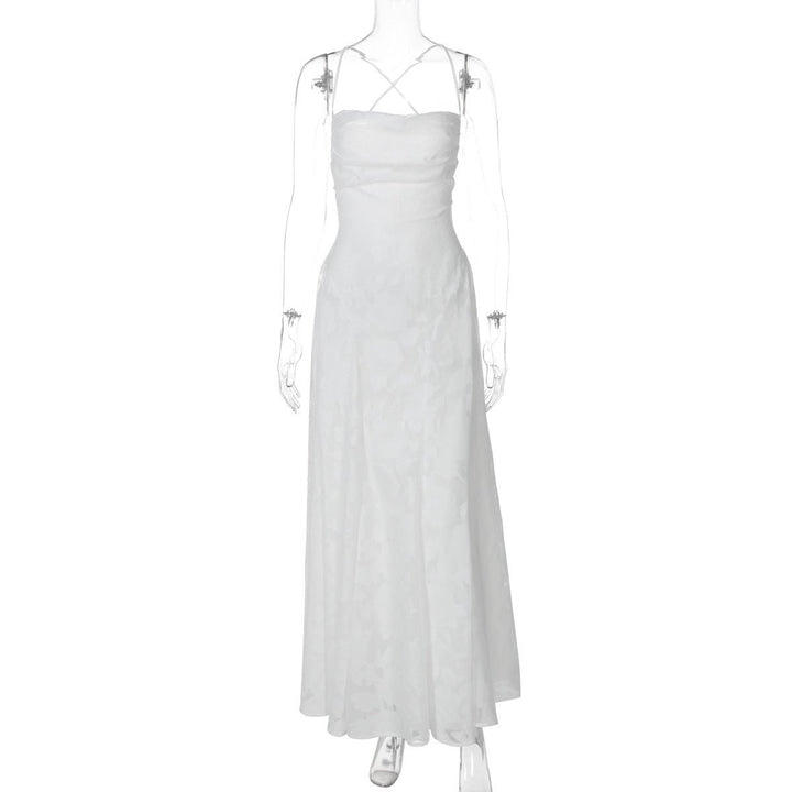 Vestido de Noche con Estampado Floral Elegante