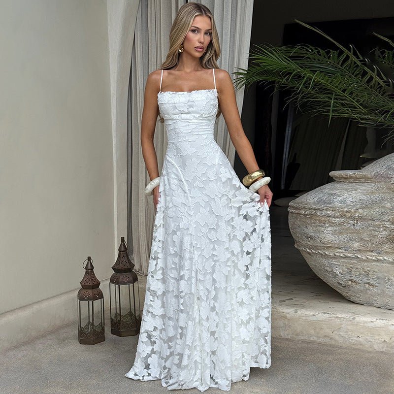Vestido de Noche con Estampado Floral Elegante