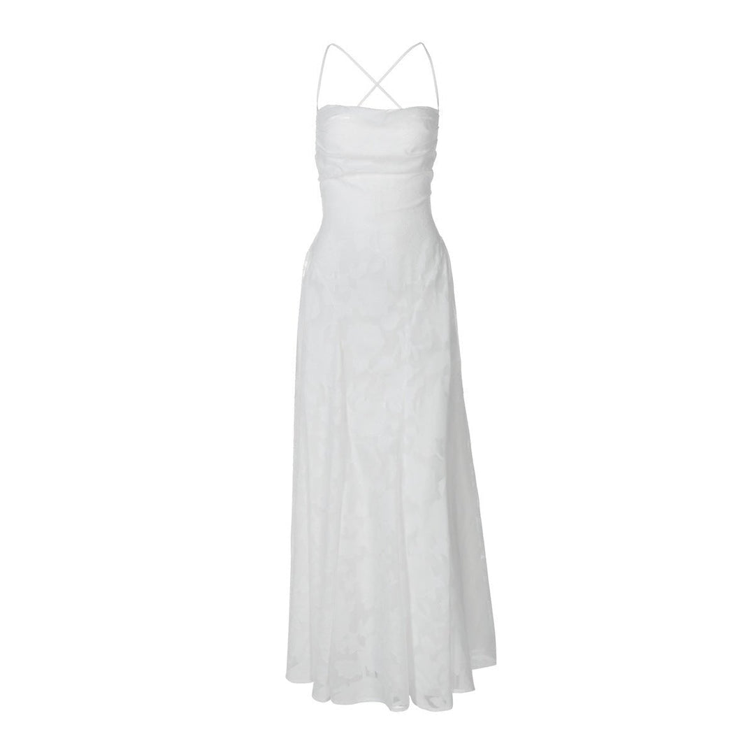 Vestido de Noche con Estampado Floral Elegante