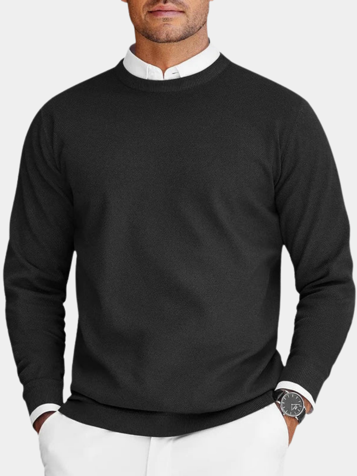 Casper | Suéter de Cuello Redondo para Hombre Blanco