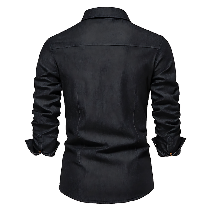 Santiago™ | Camisa de mezclilla de algodón de alta calidad